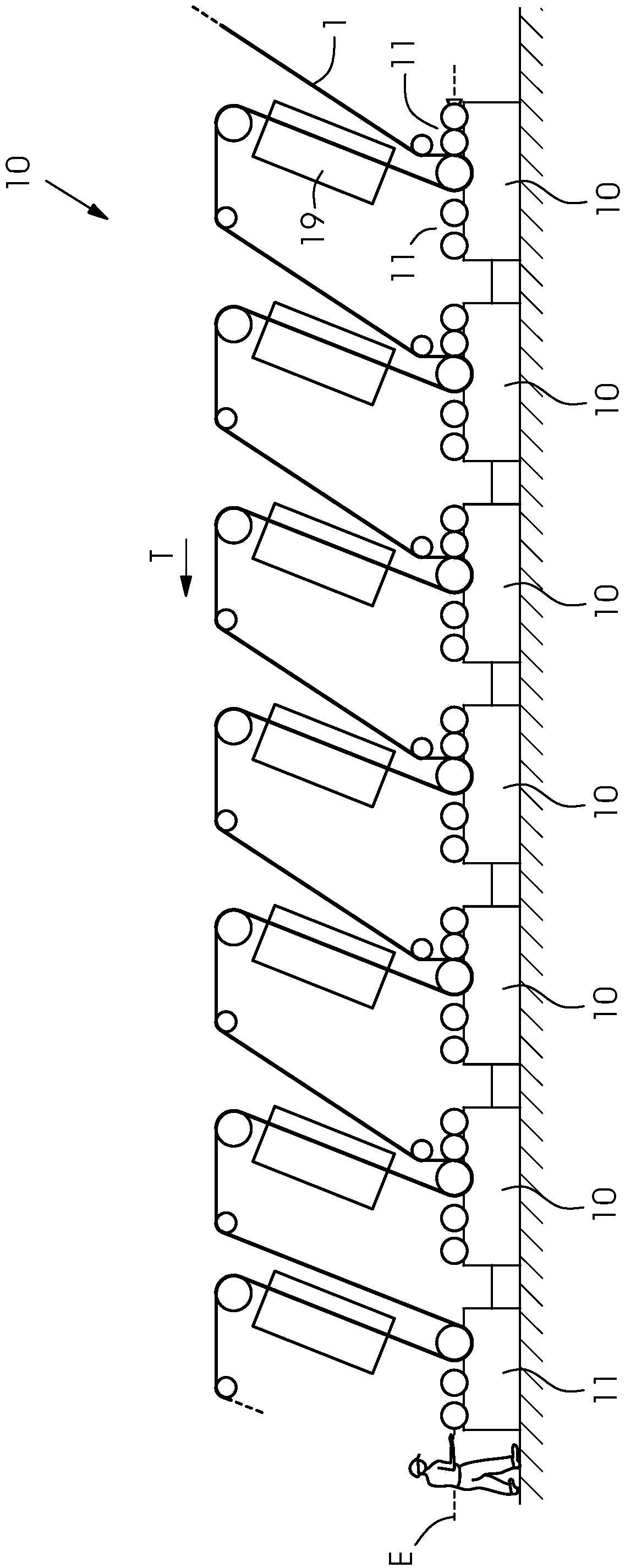 Printing machine with twin printing unit and method for operating such a printing machine