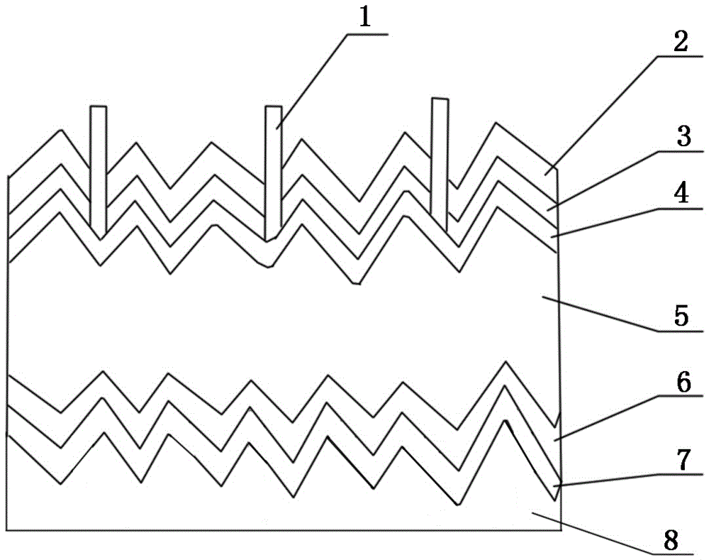 N type silicon solar cell and preparation method therefor