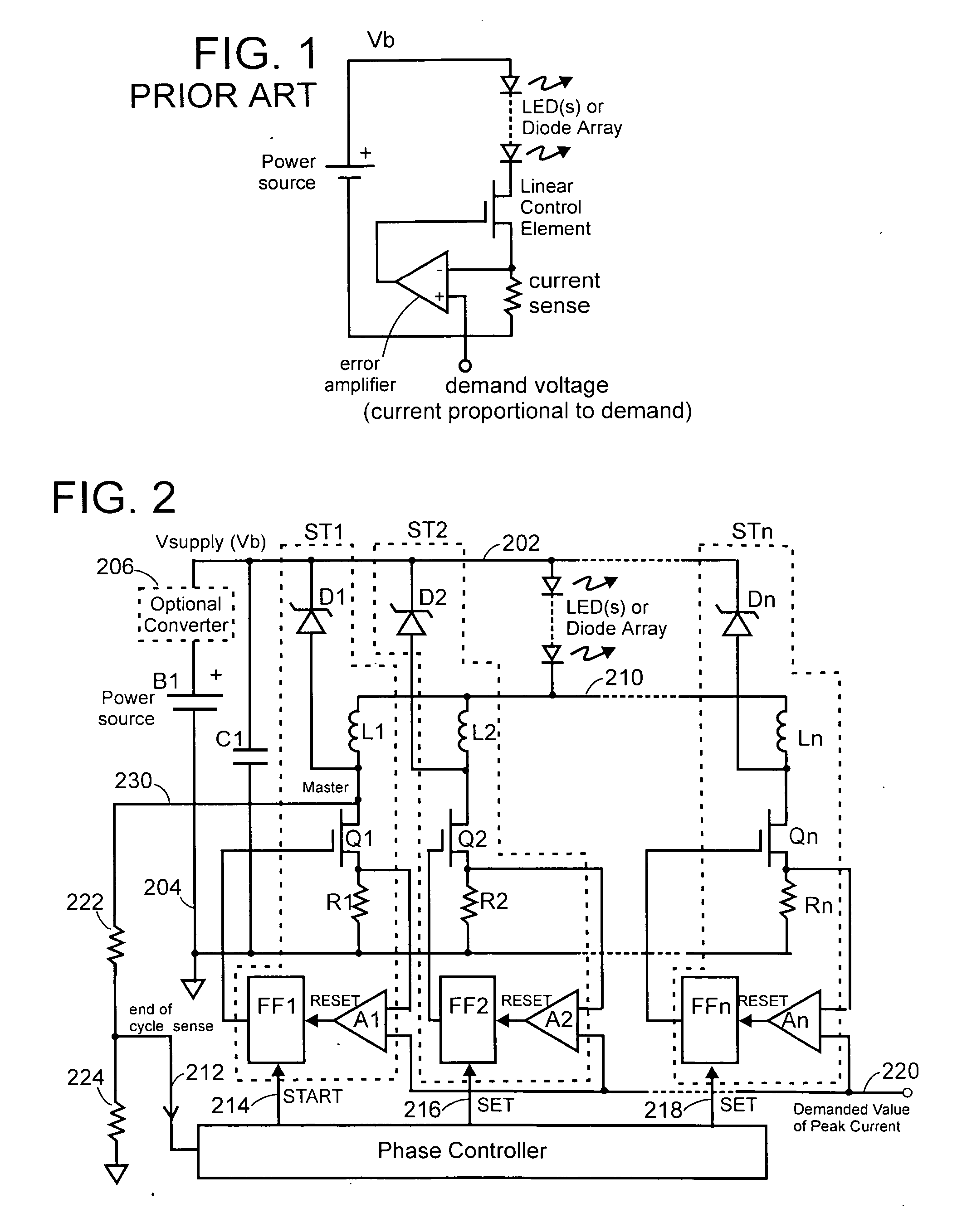 Polyphase diode driver