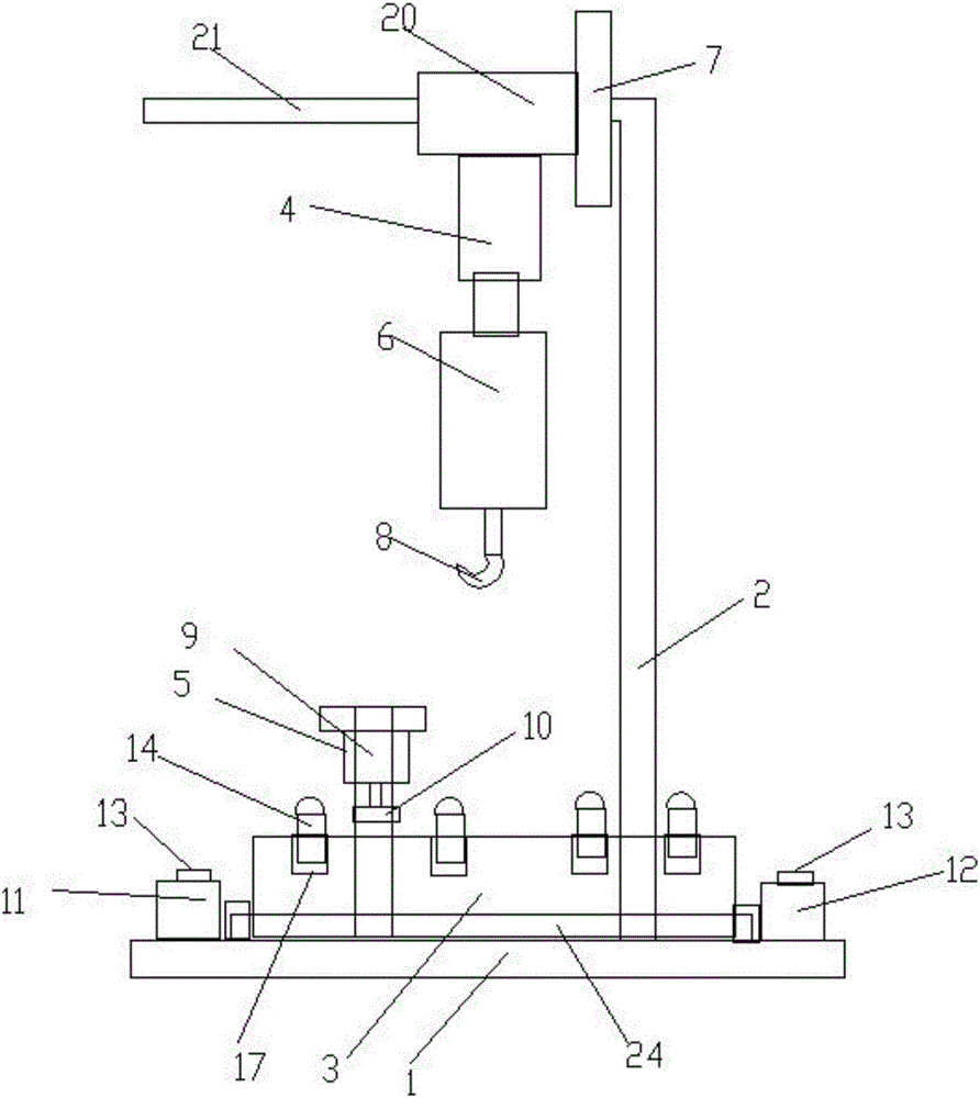 Automatic efficient drawing force testing device