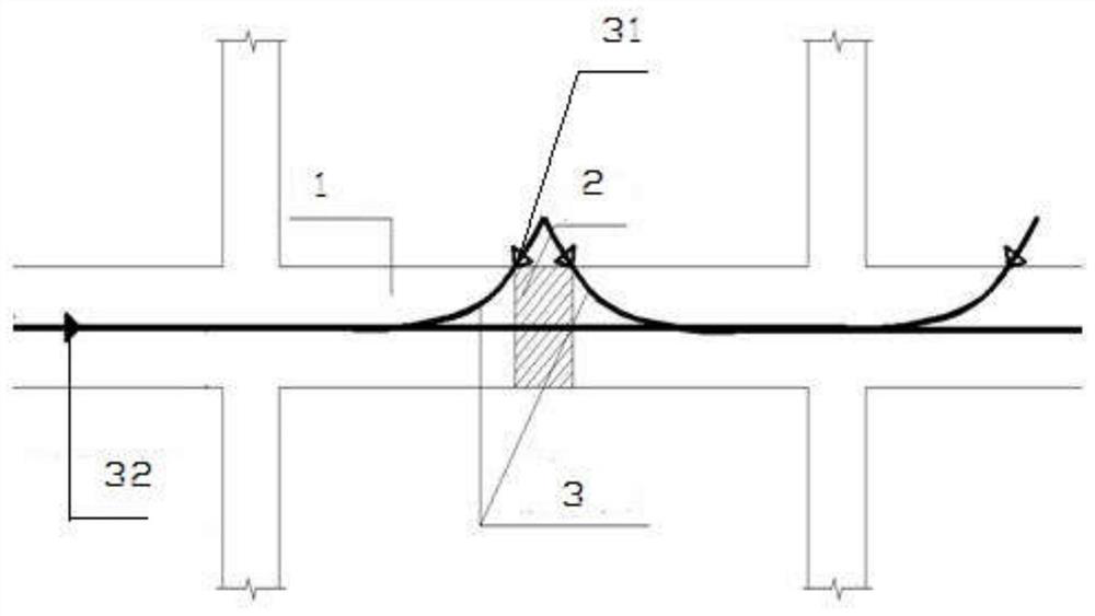 Tensioning construction method on post-tensioning method unbonded prestressed tendon beam