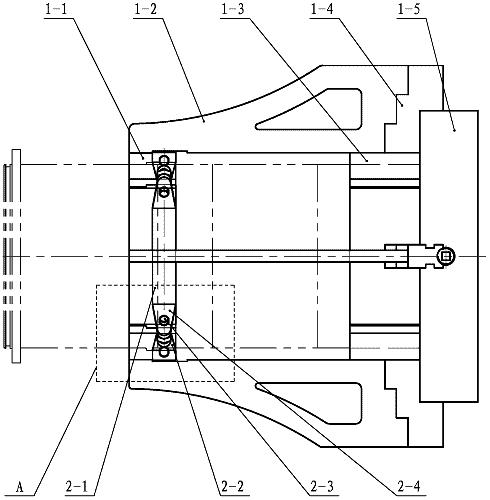 Clamp capable of ensuring perpendicularity between end surface of four-section installed and welded thin-wall cylindrical flange plate and axis
