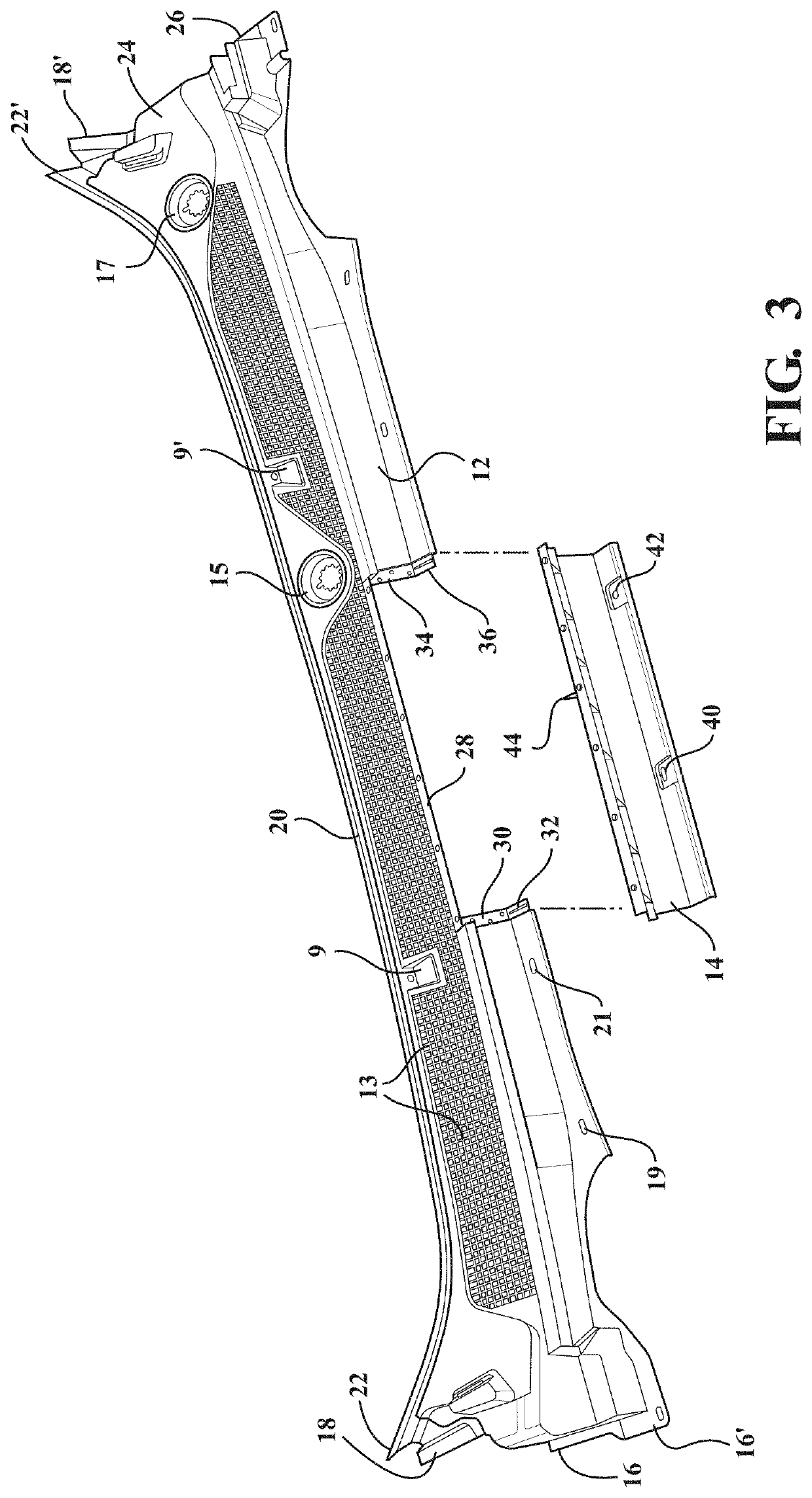 Method for producing a multi shot injection molded article incorporating a heat shield