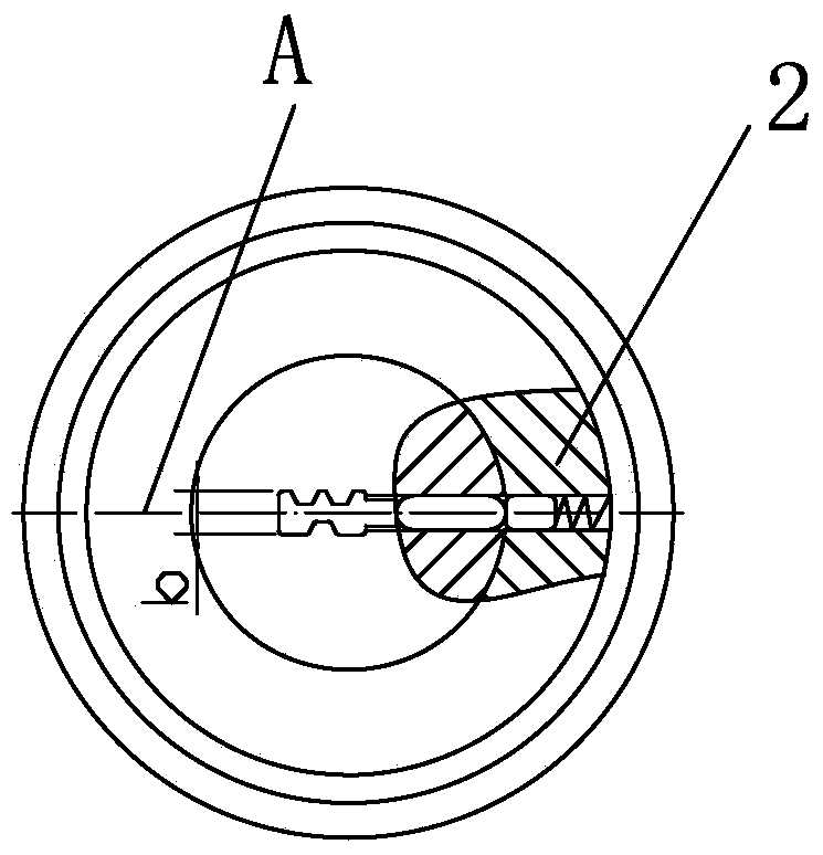 Antitheft key-and-cylinder combination and application method thereof