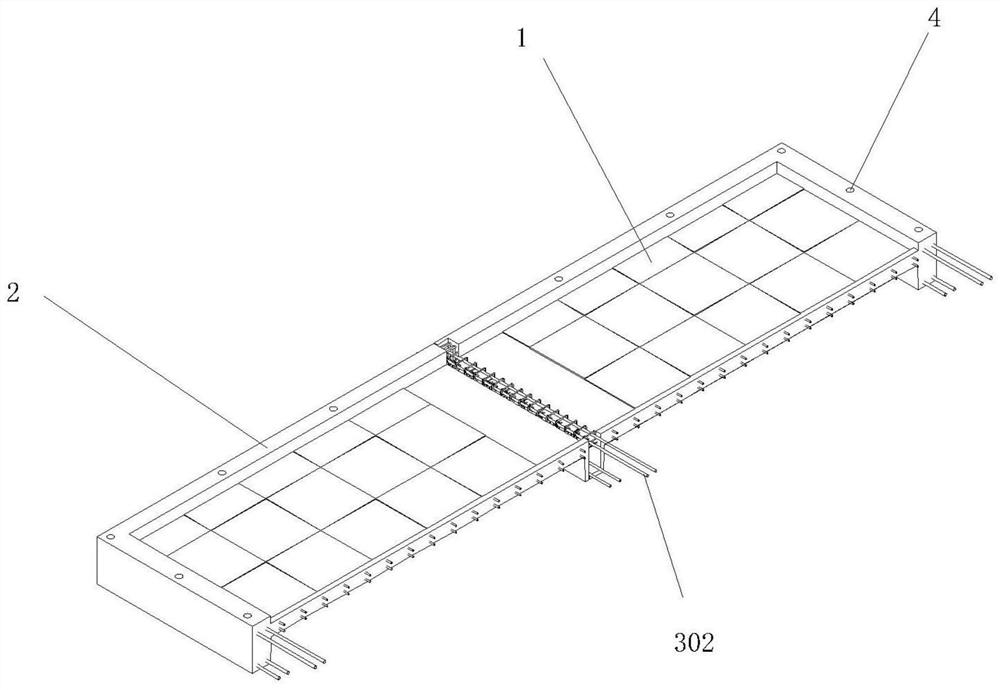 Connecting structure of prefabricated combined type duplex balcony and construction method