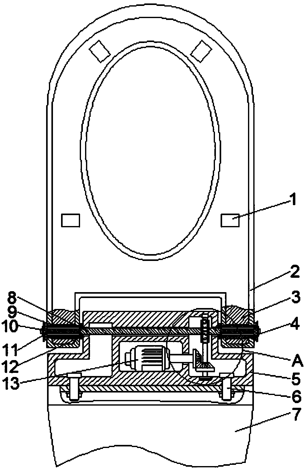 Toilet with toilet ring capable of being automatically opened and closed