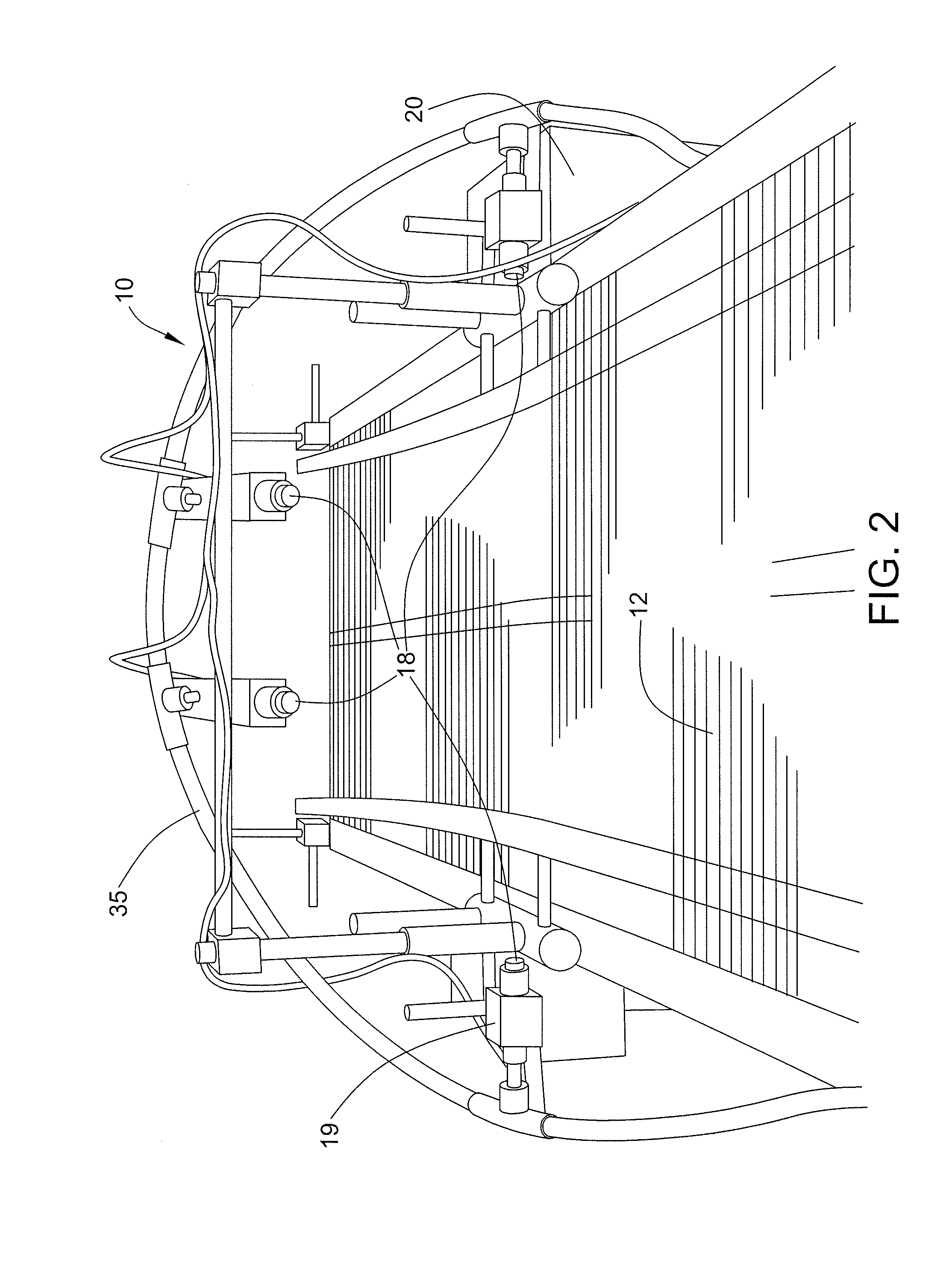Low fluid volume antimicrobial mold reduction system and method