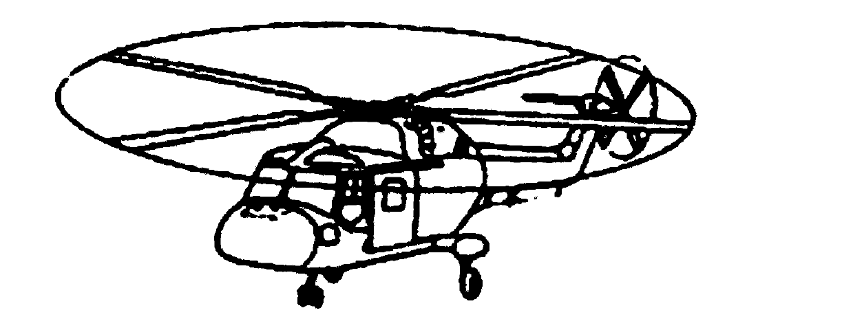 Two-rotor unmanned helicopter