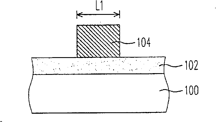 Method for reducing feature size and semi-conductor etching method