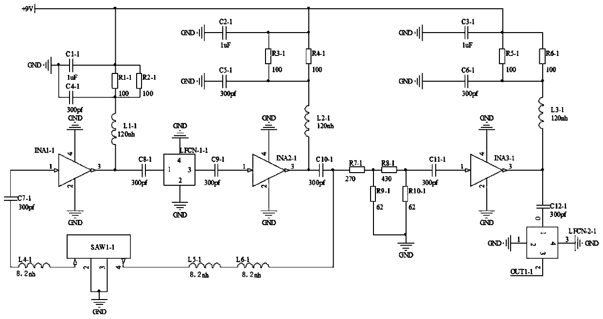 Delay line type surface acoustic wave based sensing circuit system design method