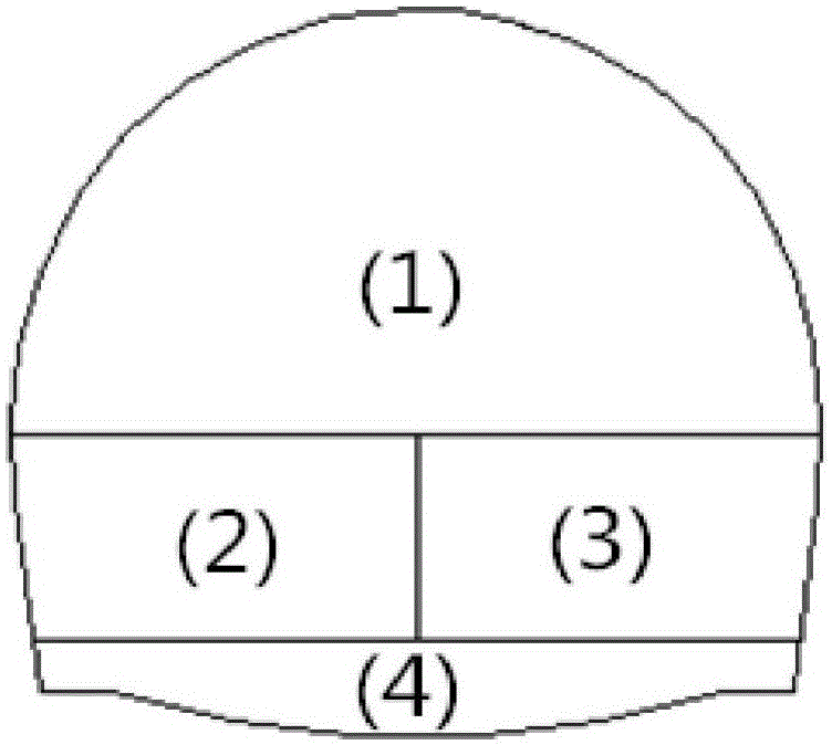 Construction method of excavating weak surrounding rock tunnel with hydraulic breaker