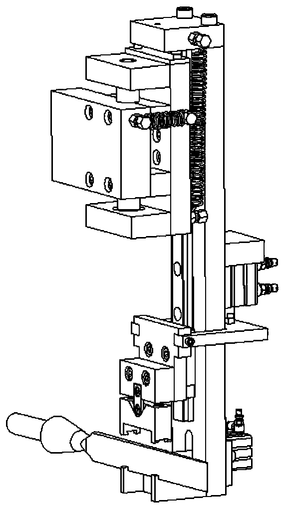 Automatic clamping jaw for wood chisel