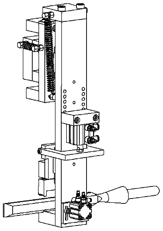 Automatic clamping jaw for wood chisel