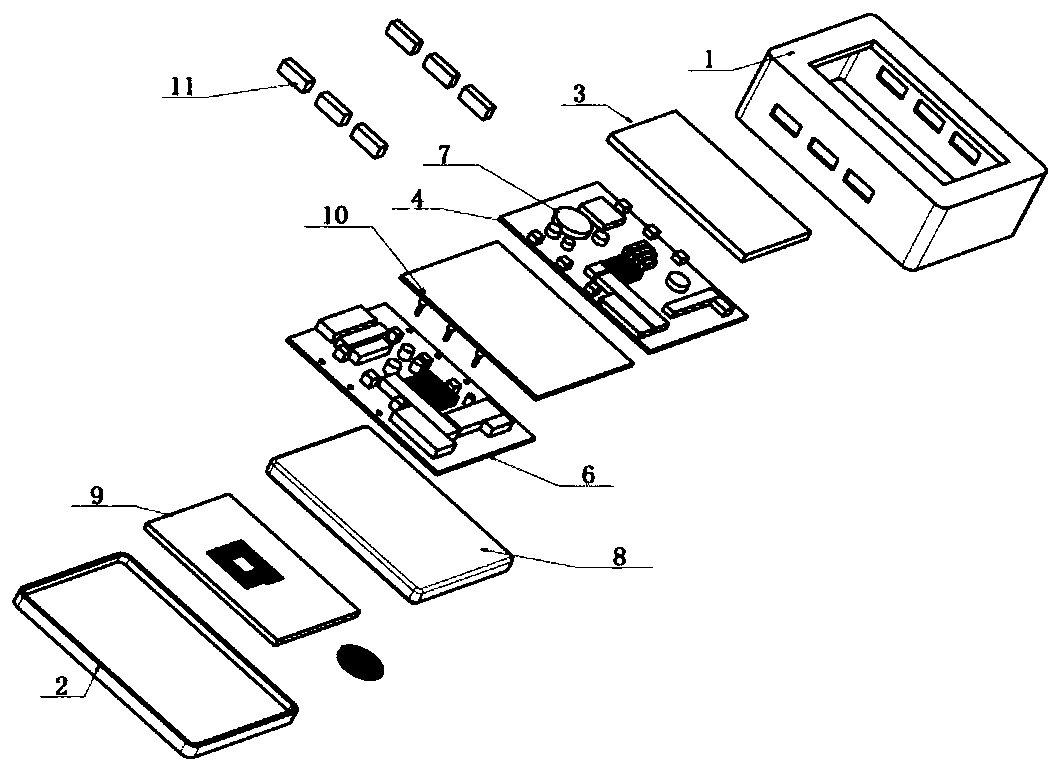 Digital display/touch control vehicle key and control system thereof