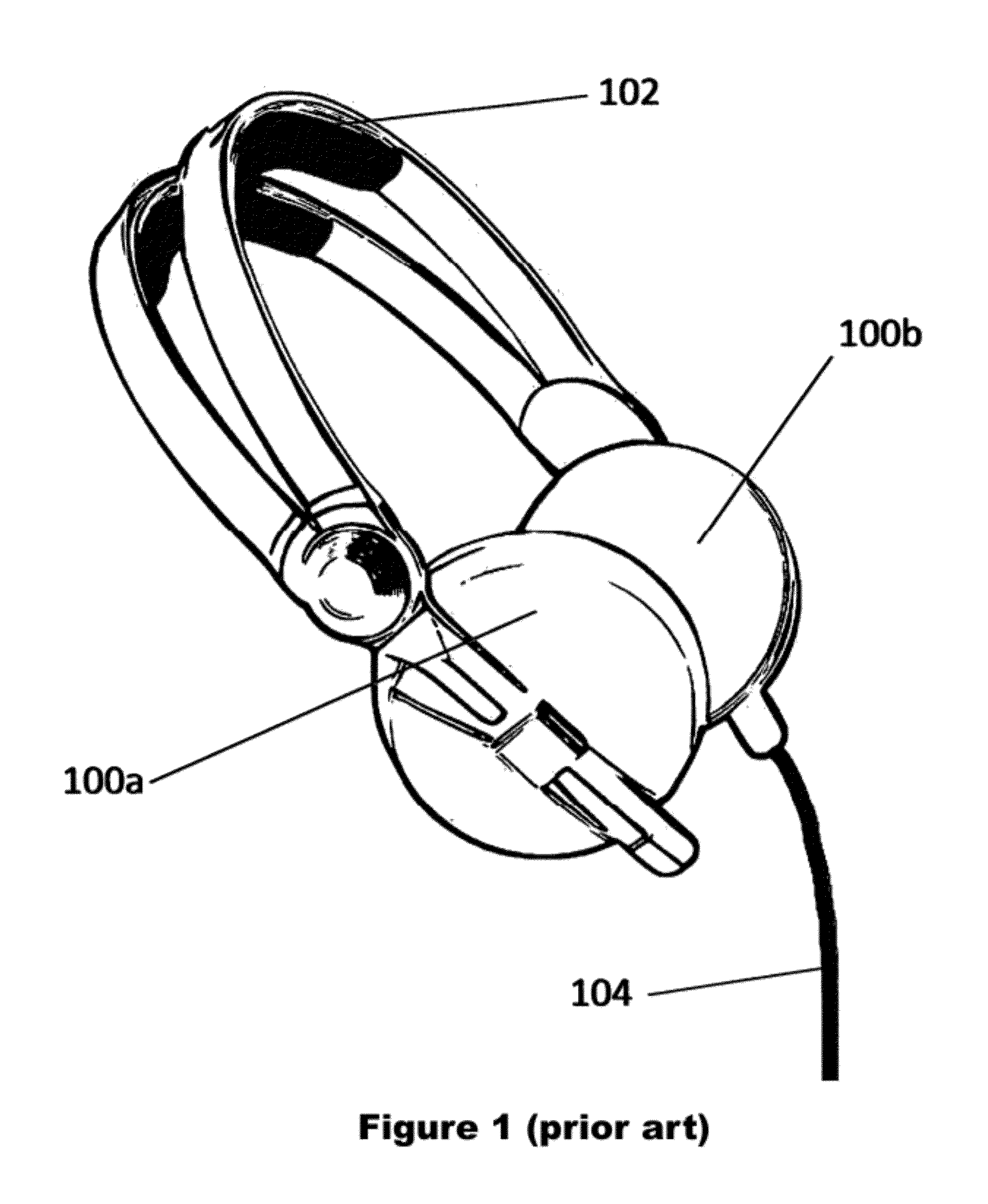 Earphone with toggle mechanism