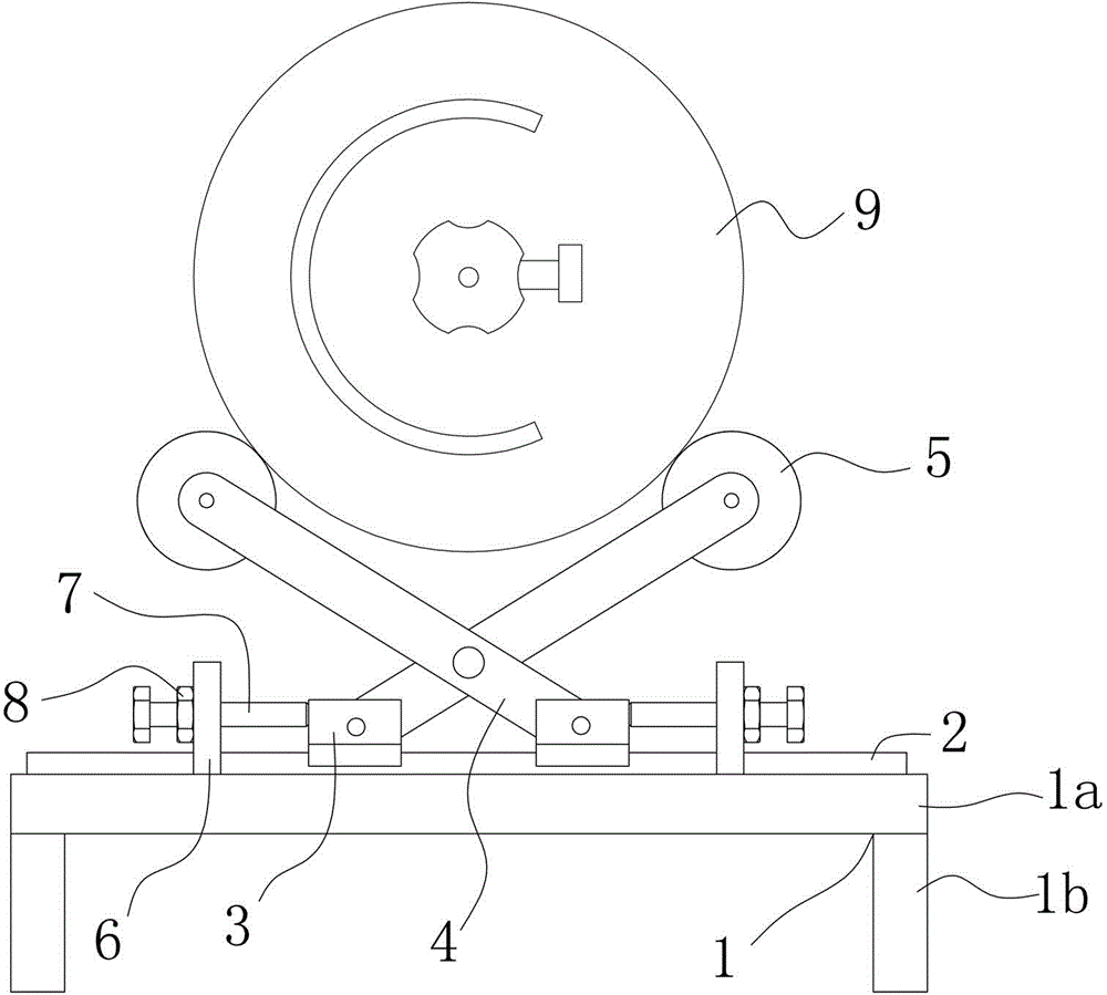 Welding clamp of steel cylinder base