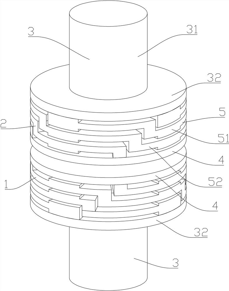 Vacuum arc-extinguishing chamber and arc-extinguishing contact thereof