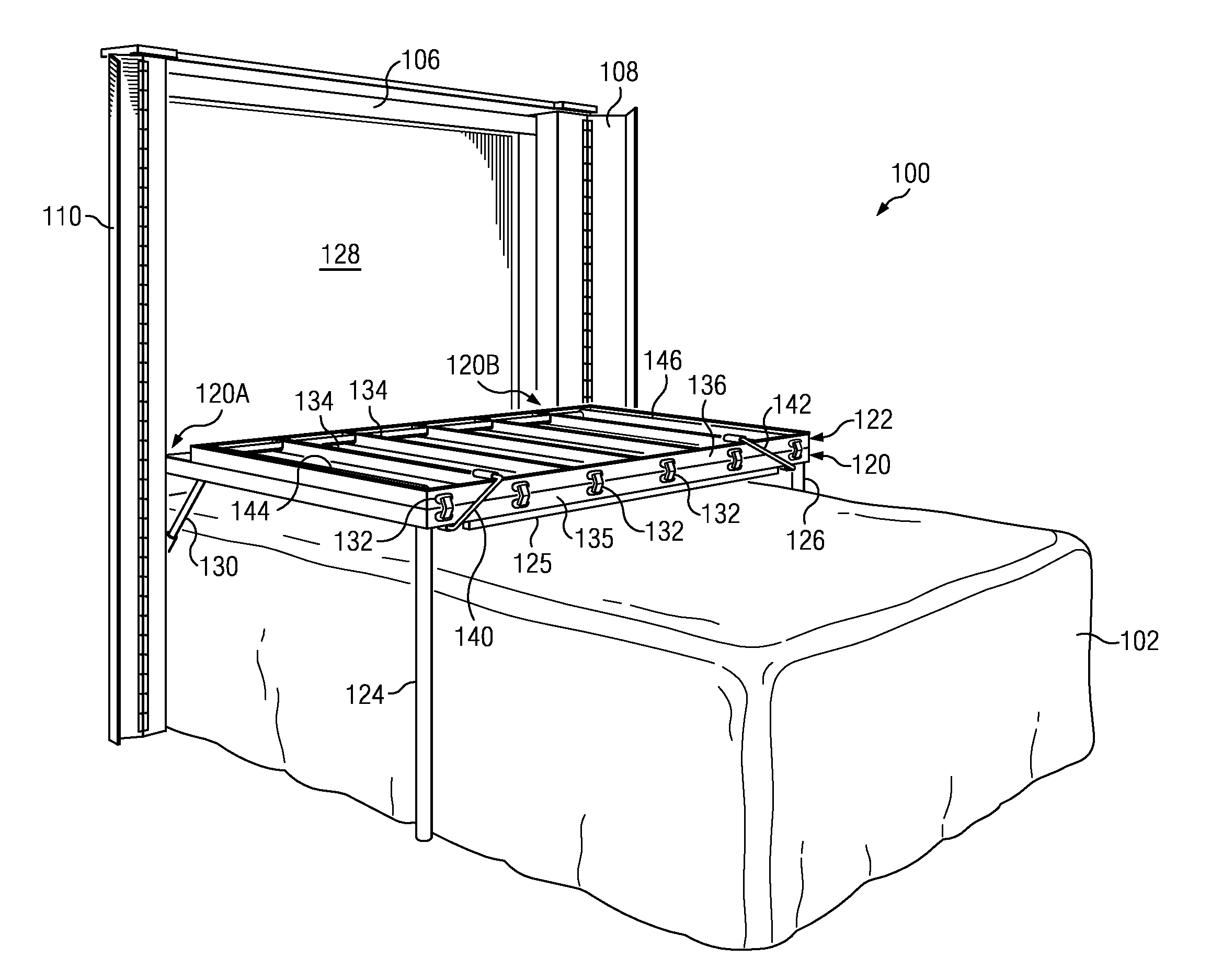 Convertible Headboard Table Apparatus and Method of Use