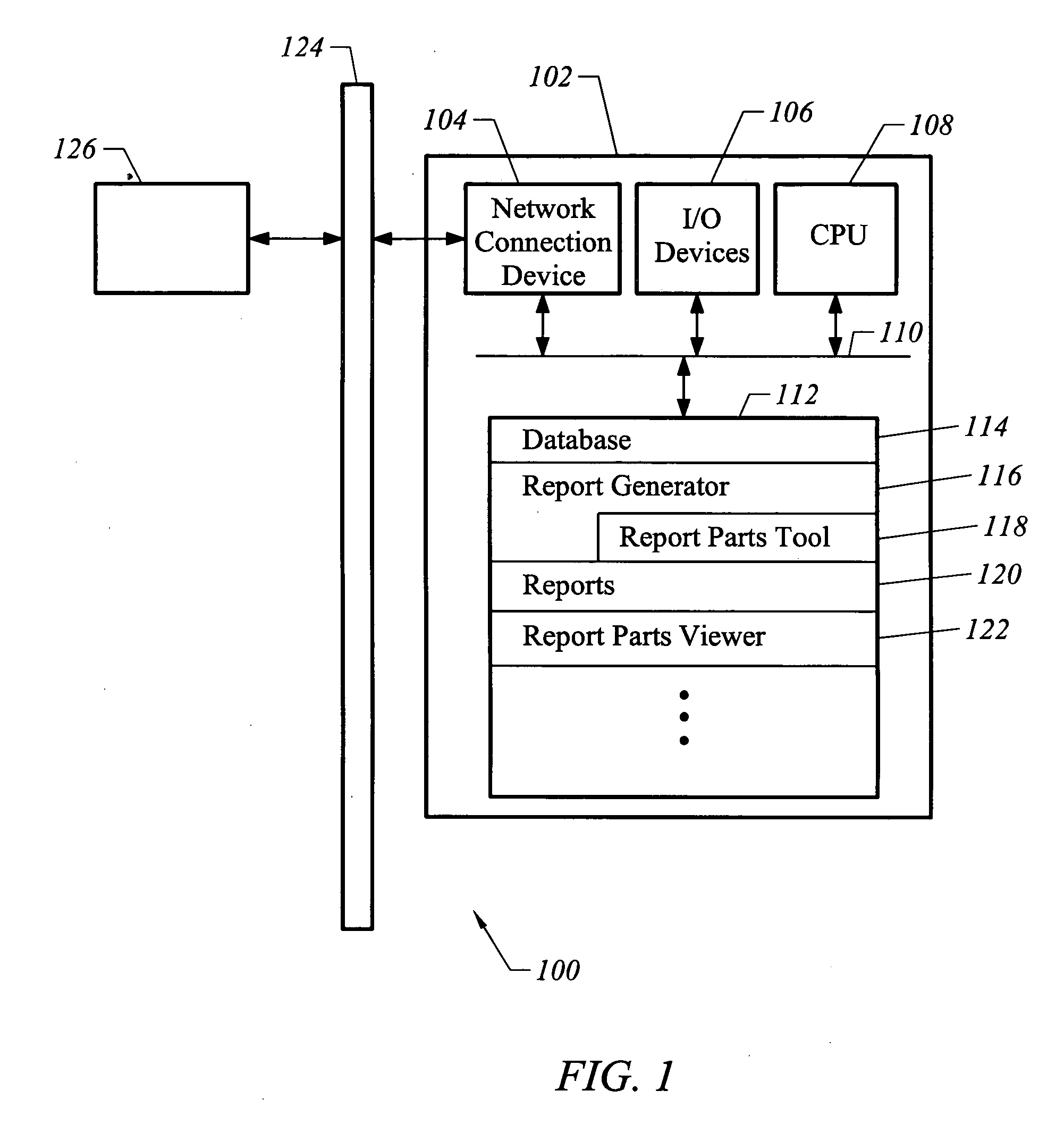 Apparatus and method for delivering portions of reports