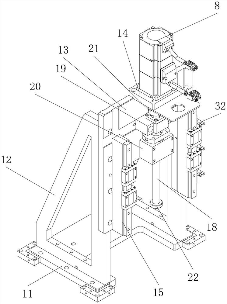 Up-down clamping mechanism