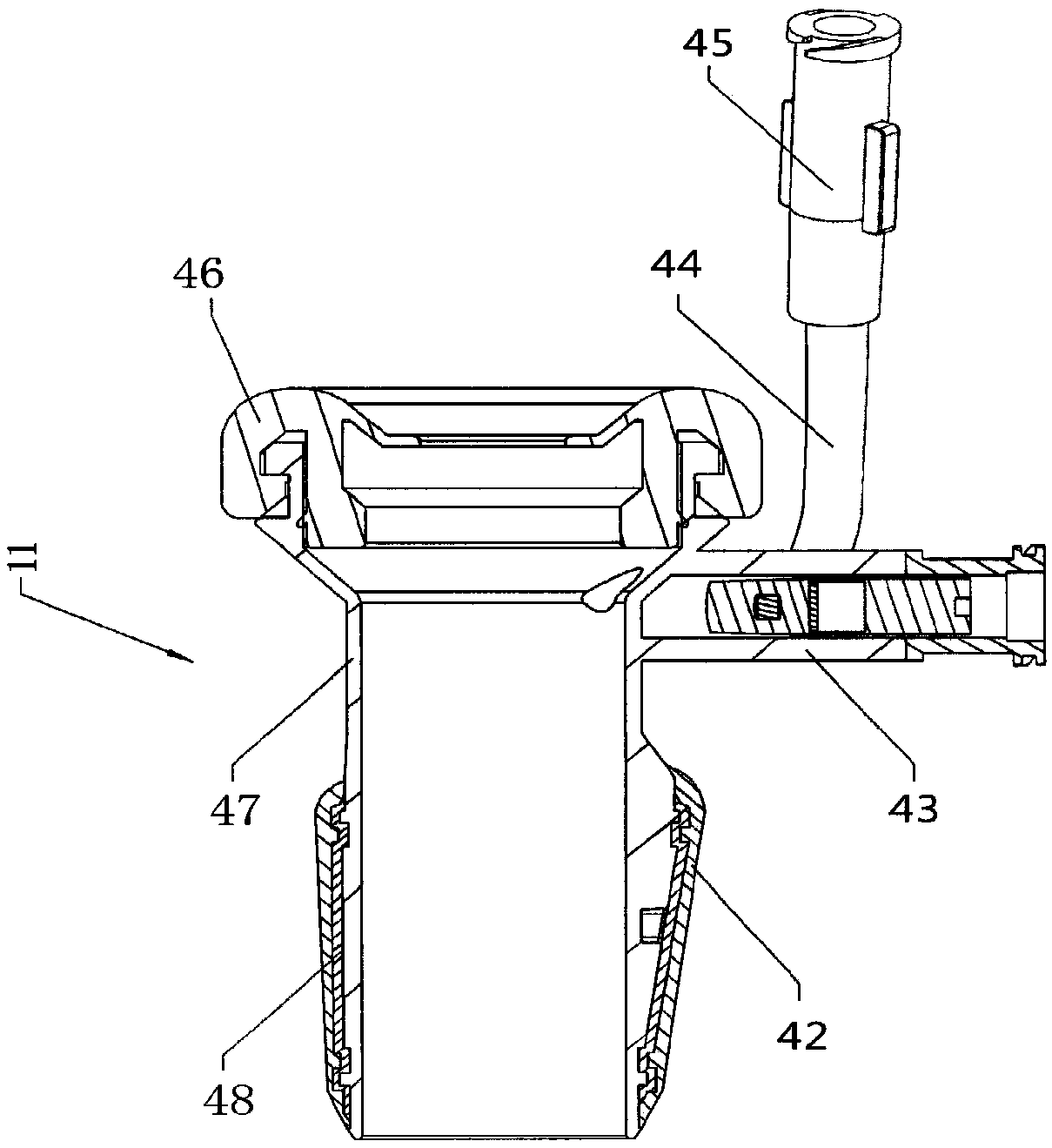 A low-temperature endoscope blood vessel collection device and method