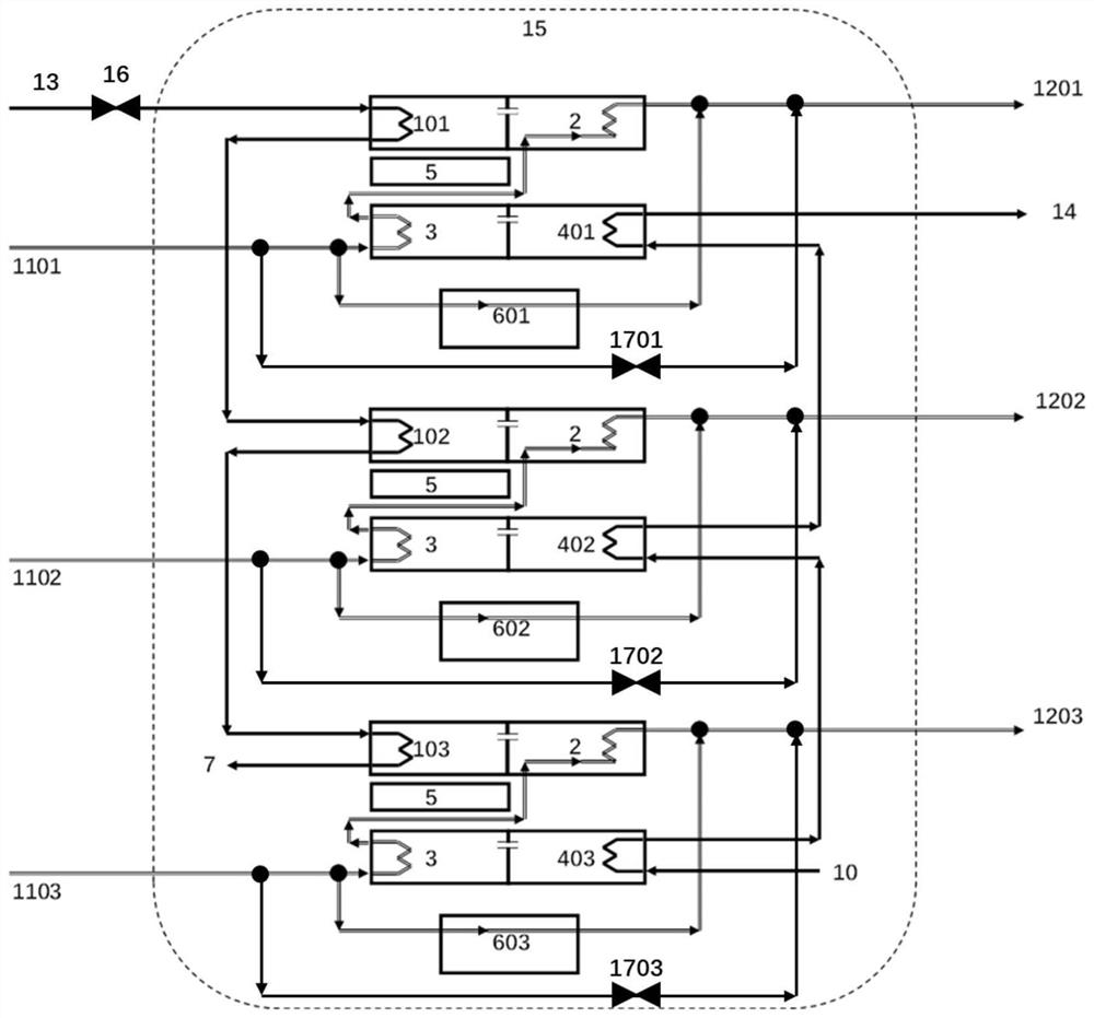 An absorption heat exchanger capable of realizing multi-zone independent heat supply and its debugging method