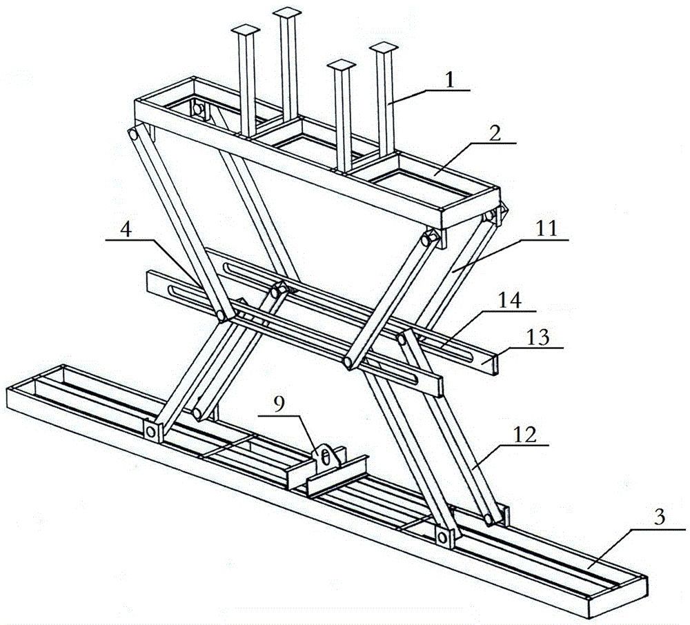 Lifting frame for hoisting of multiple components