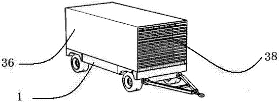 Trailer capable of removing fog and haze and device thereof