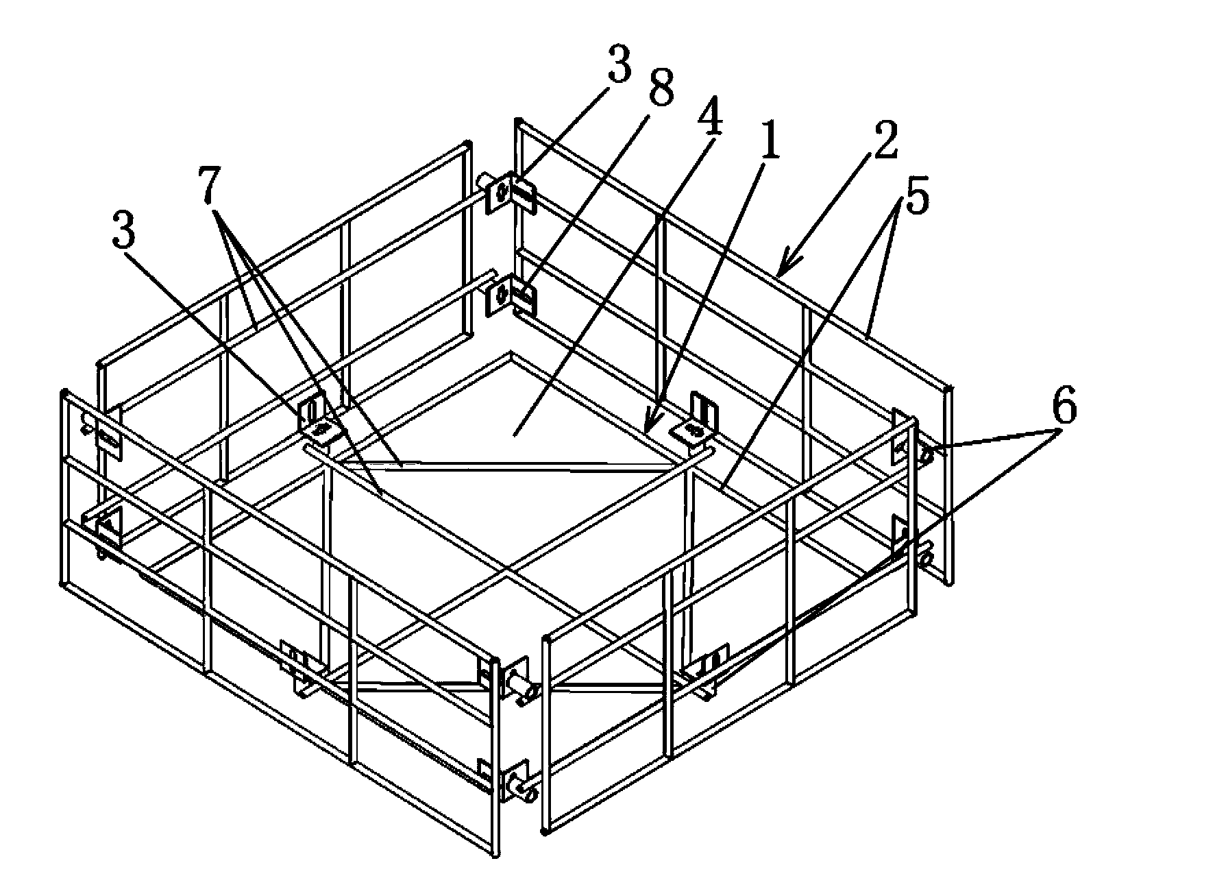 Flower bed framework and detachable flower bed