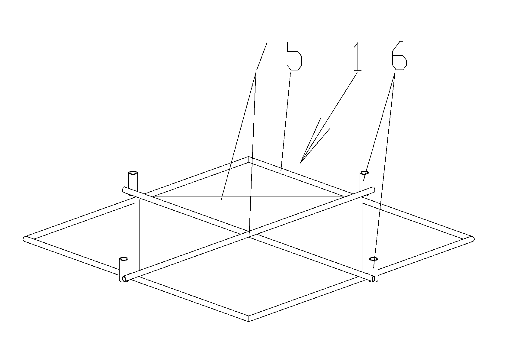 Flower bed framework and detachable flower bed