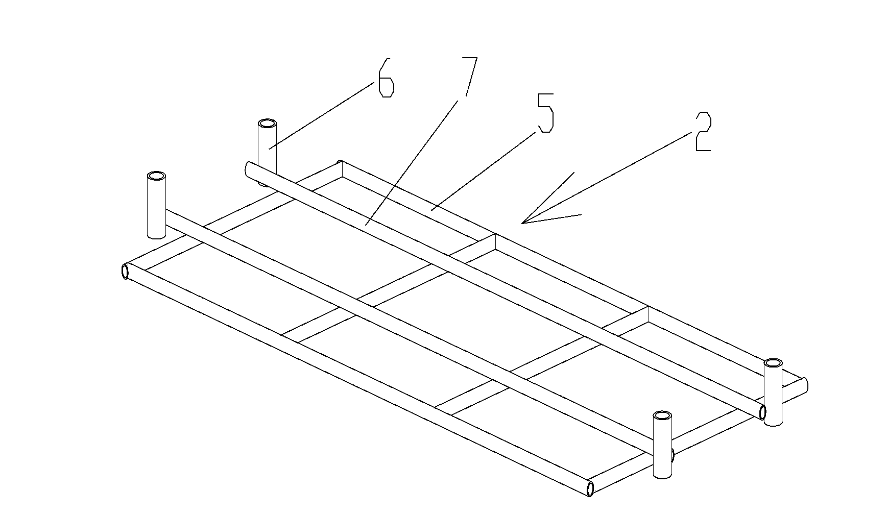 Flower bed framework and detachable flower bed