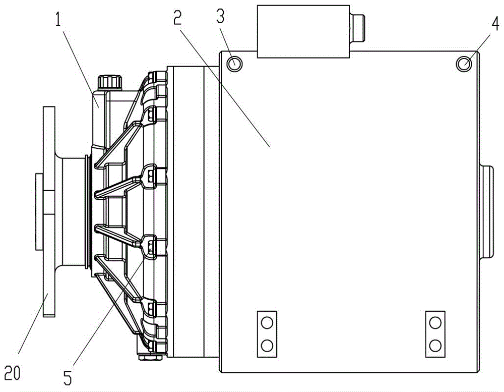 Integrated power transmission system of motor and planetary reducer