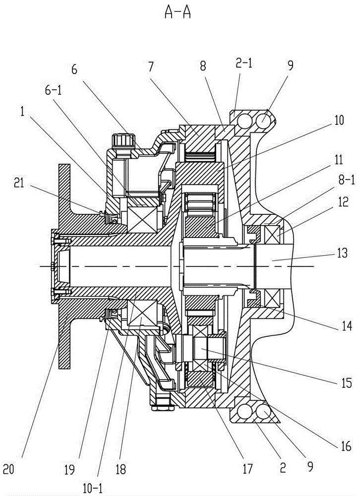 Integrated power transmission system of motor and planetary reducer