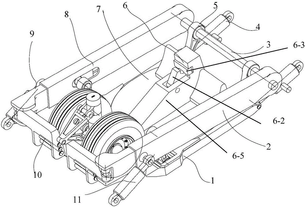 Embracing wheel mechanism of towbarless aircraft tow tractor