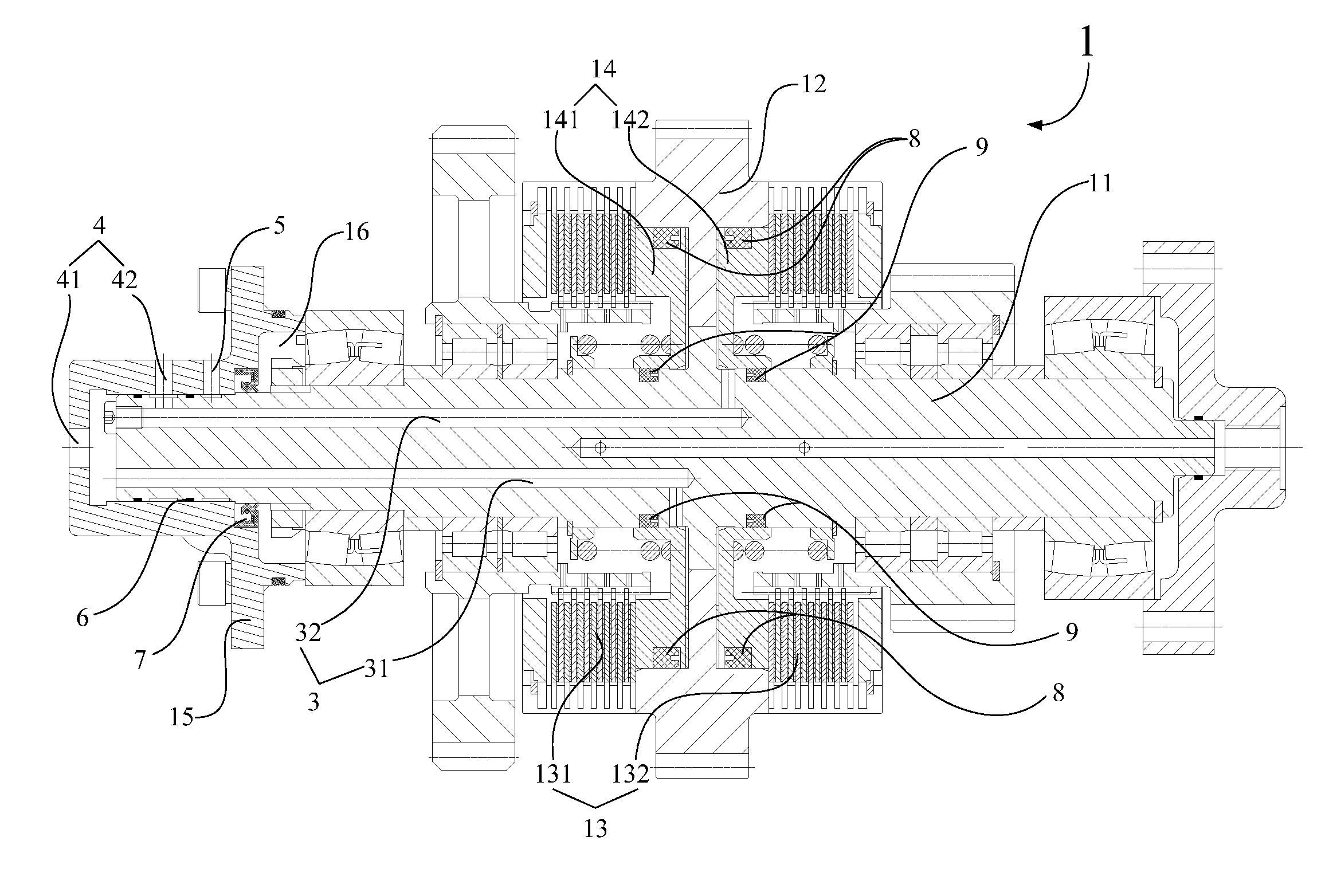 Power Gear-Shifting Transmission and Engineering Machinery