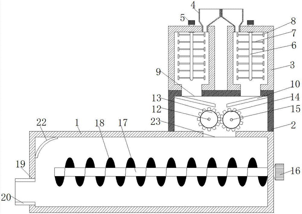 Concrete stirring device capable of stirring evenly for building construction