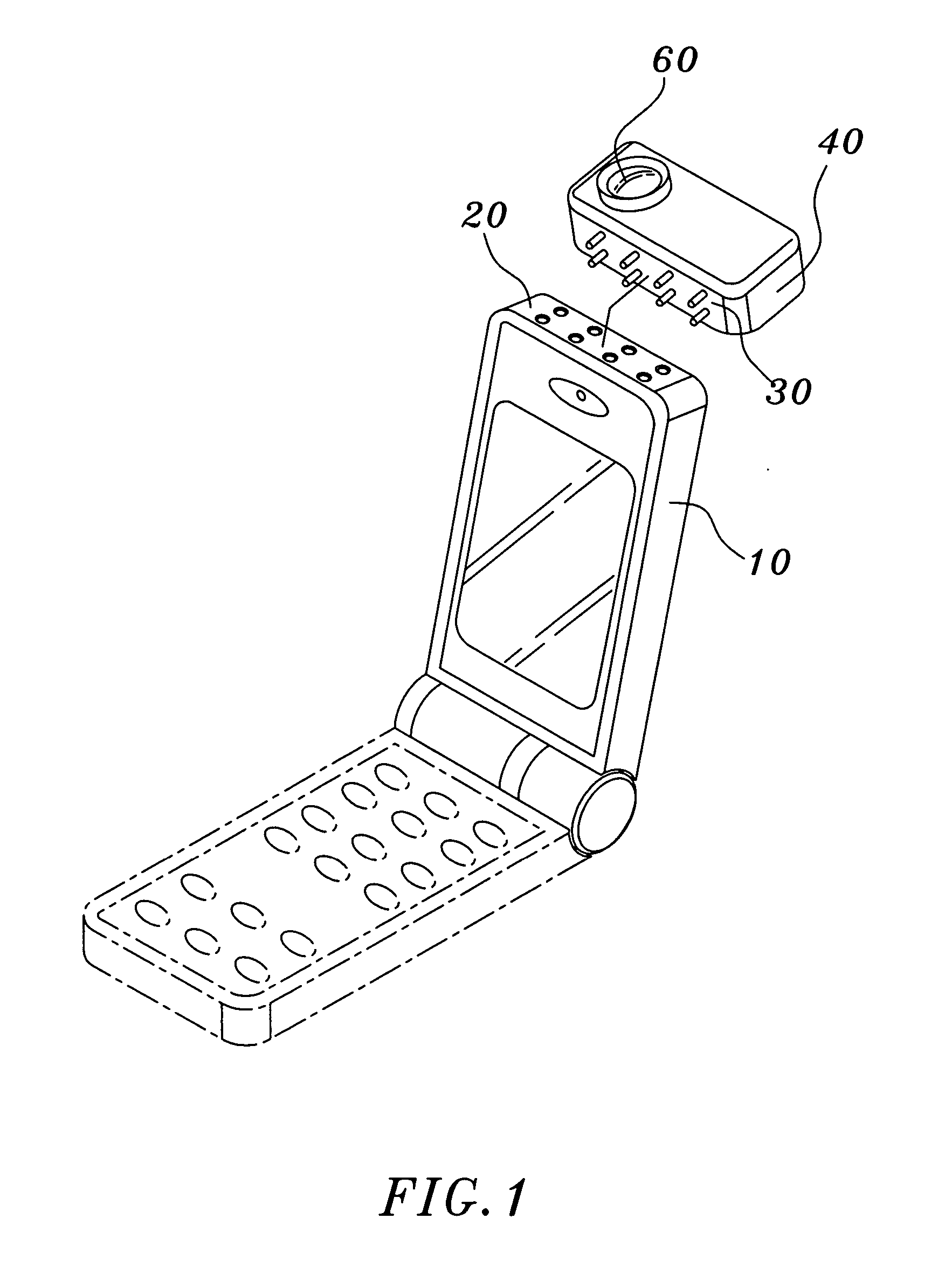 Versatile connector for mobile telephone