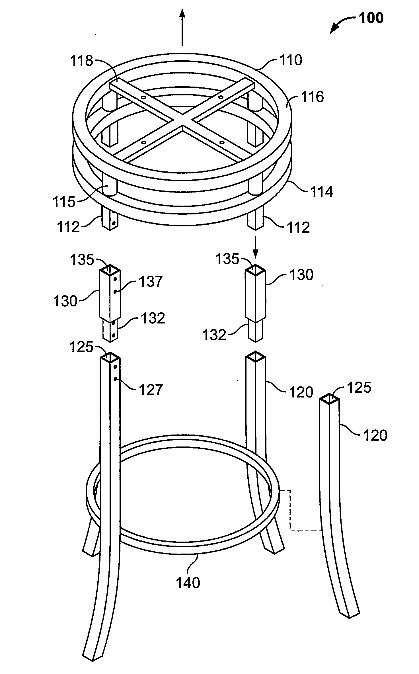 Chair with adjustable seat height