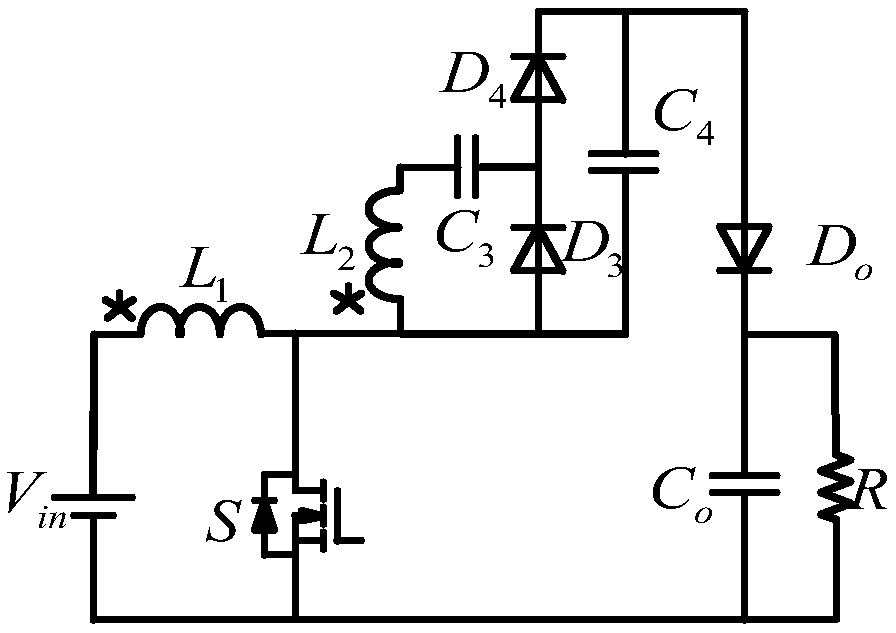Compound dual-asymmetric voltage-multiplying unit DC-DC converter