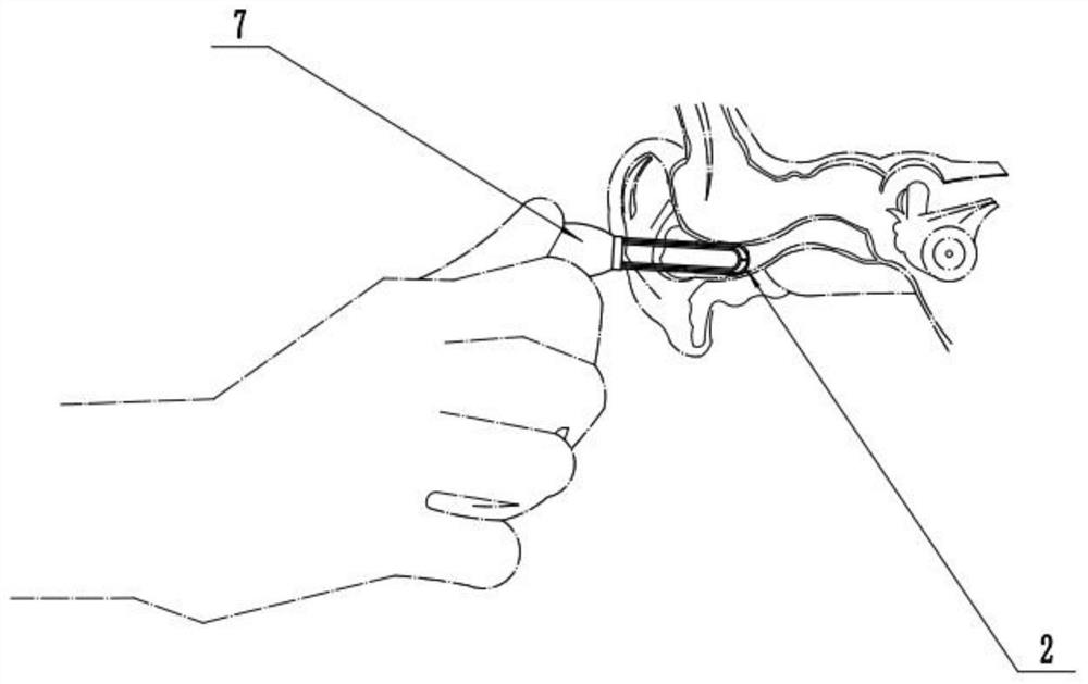 Ear pick for elderly patients