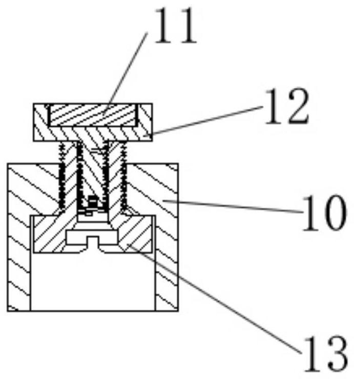 A LED display module flatness adjustment device