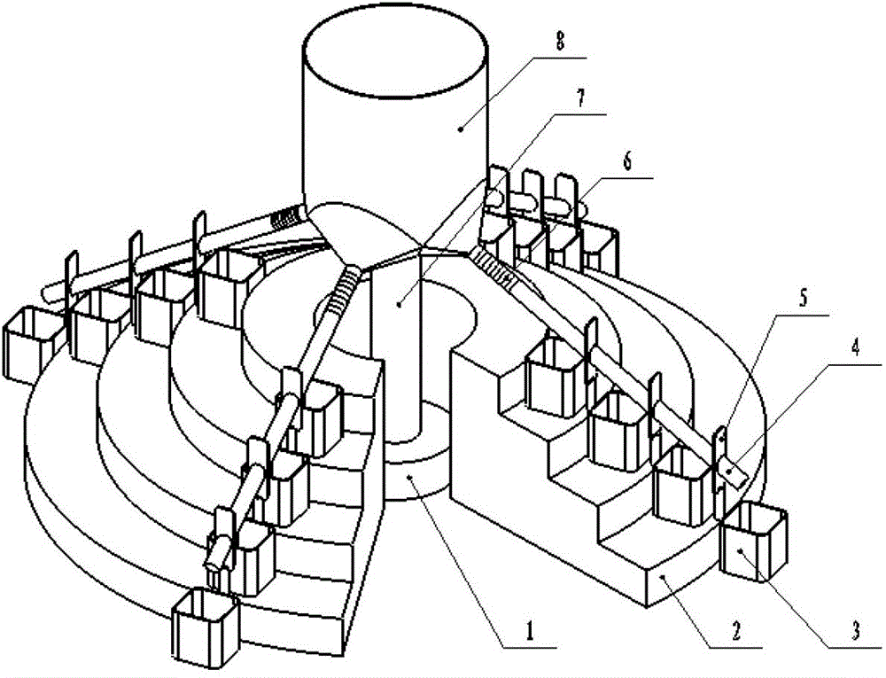 Vibratory multi-drain pipe winter jujube size automatic screening equipment