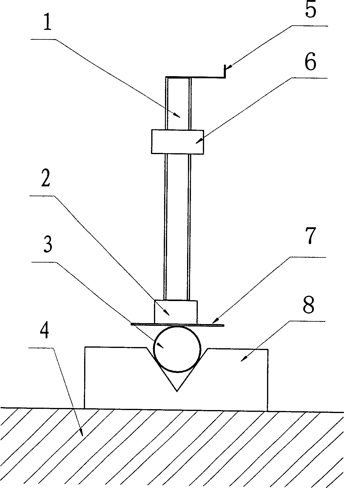 Continuous type heat collection strip welding method without medium and its compacting device