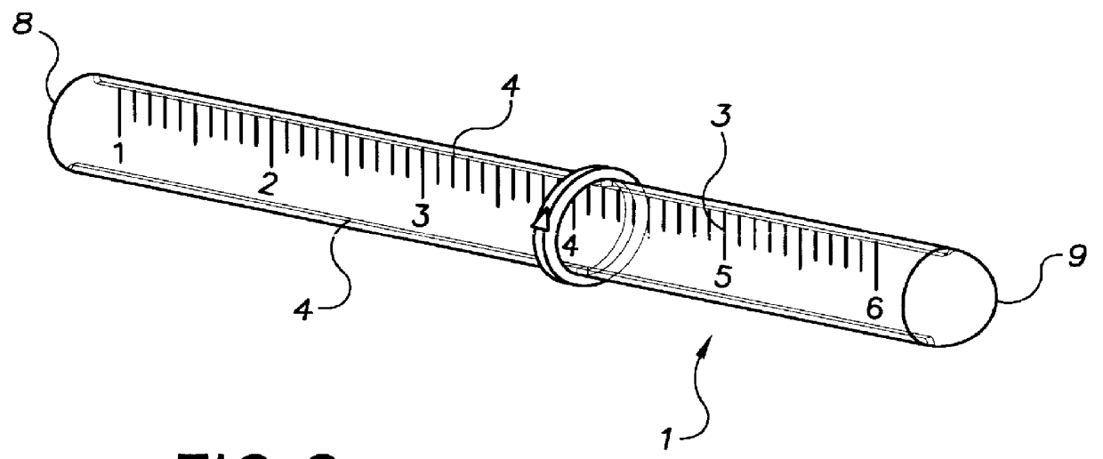 Disposable wound measuring device and method