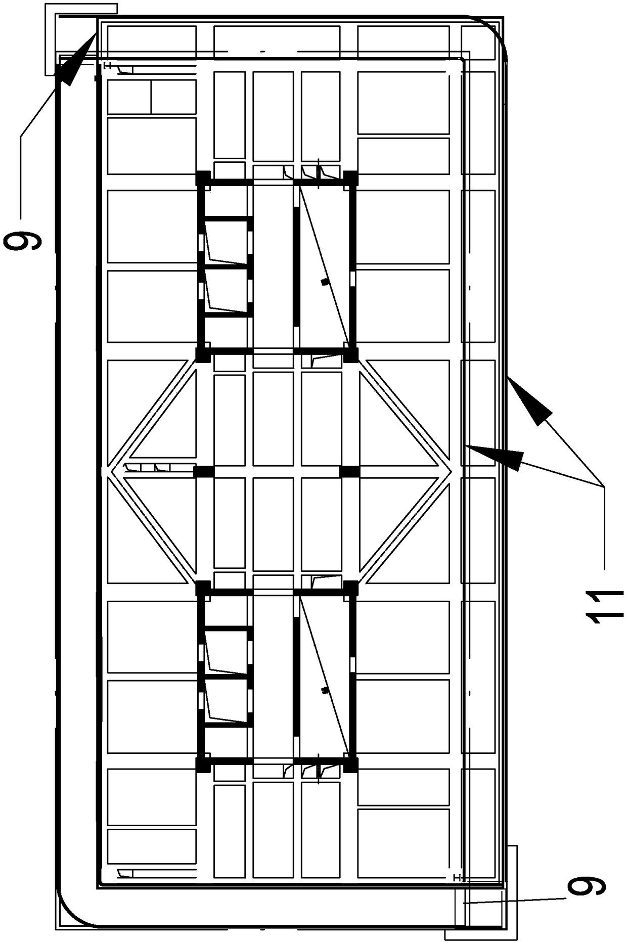 Integrated hanging rail type exterior wall construction, cleaning and maintenance machine