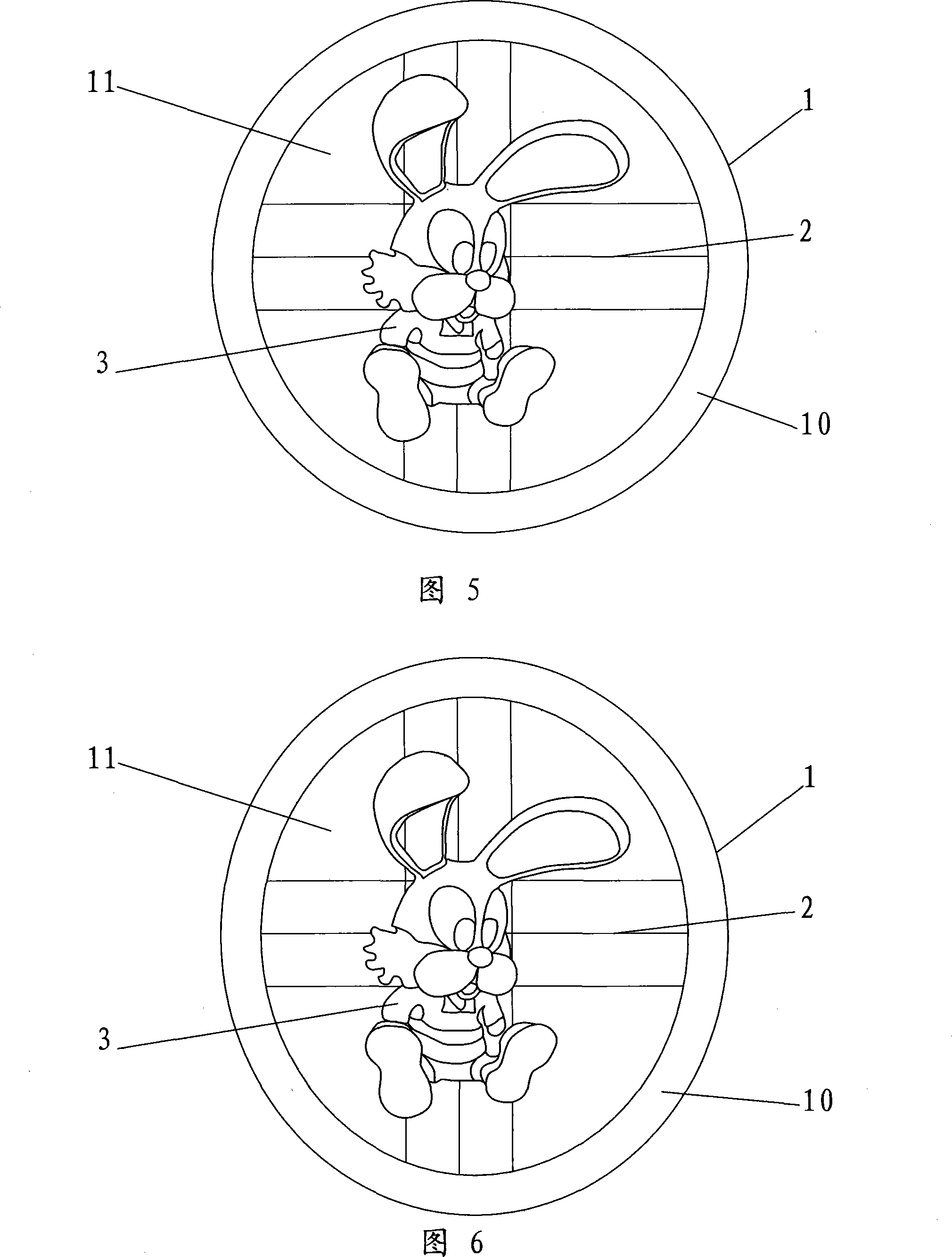 Method for making embossed graph-text on thread and product thereof