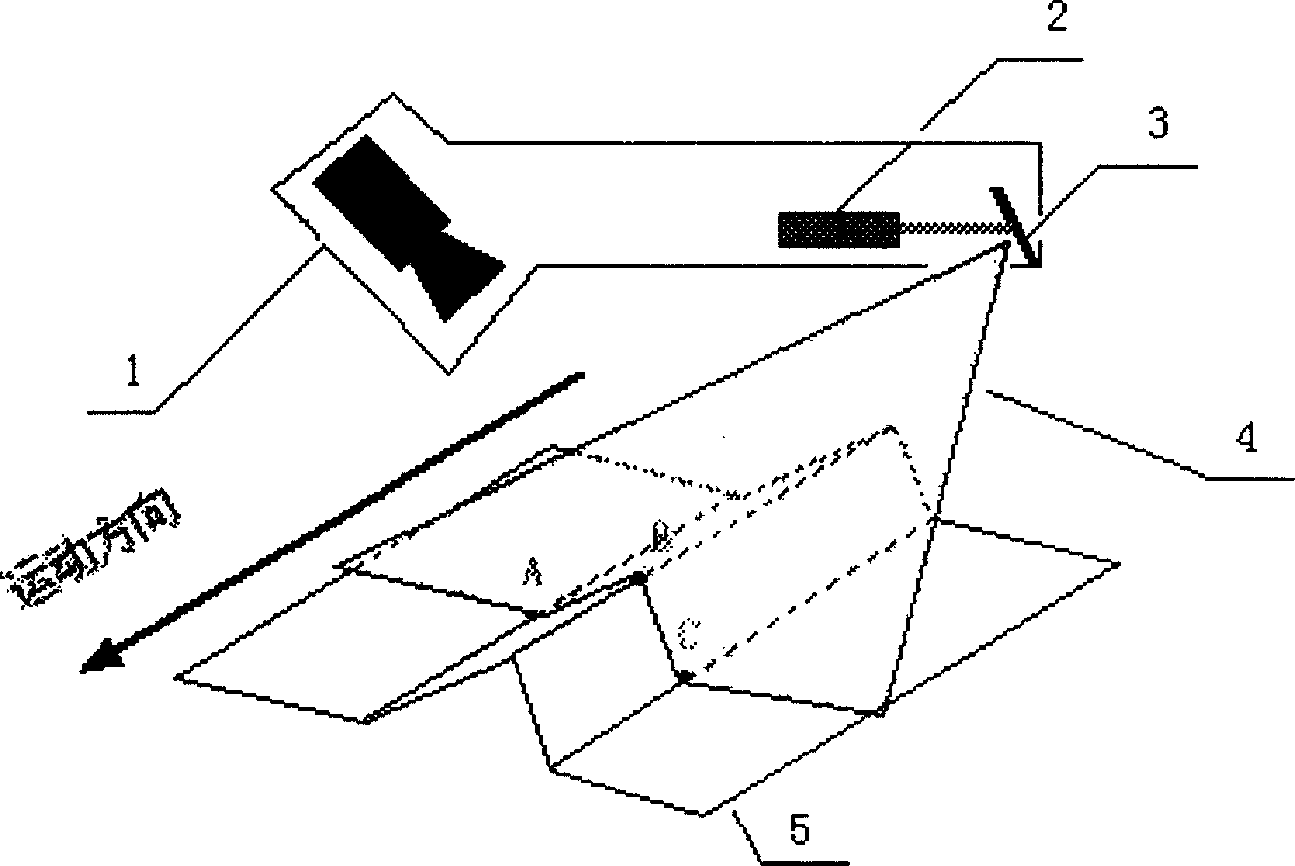 Robot straight line track characteristeric measuring method and measurer used thereof