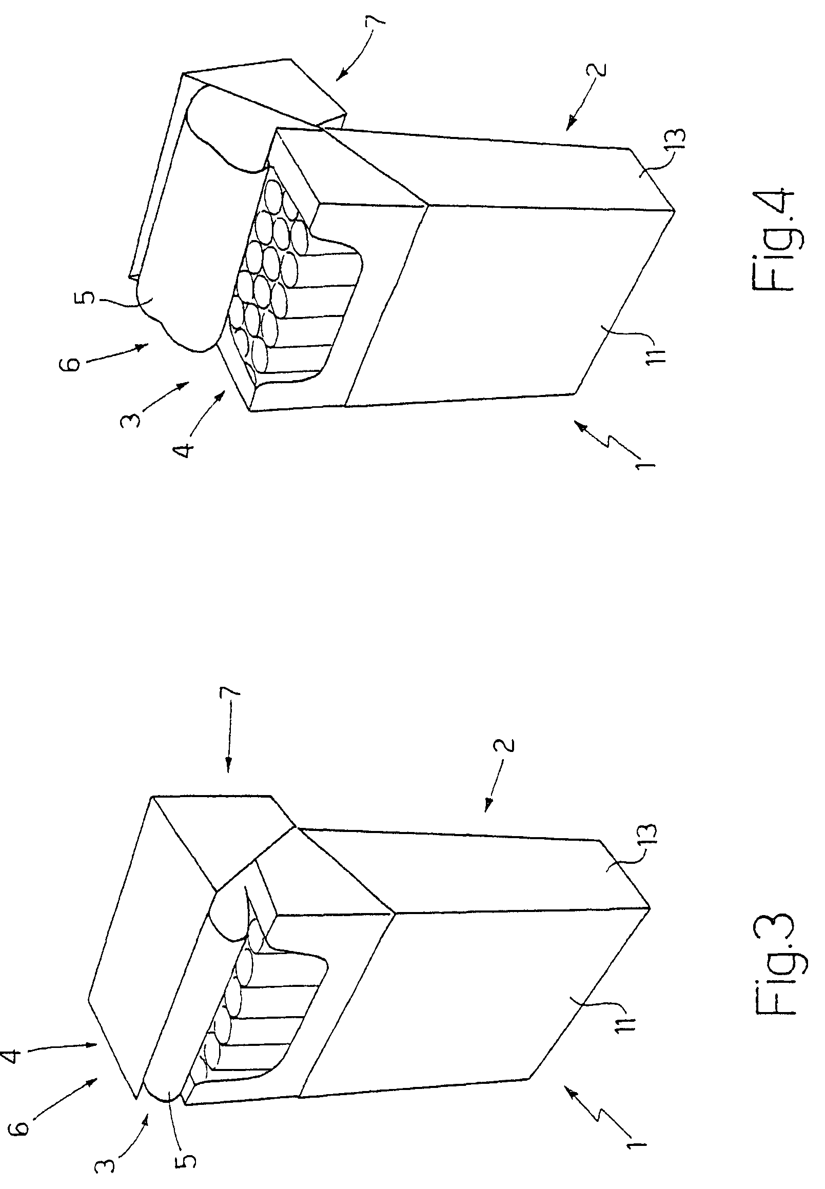 Package of tobacco articles having an inner package with a cover flap fixed to a hinged lid