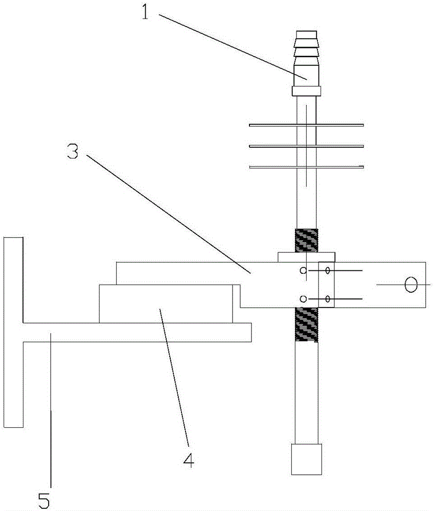 Optical fiber wiredrawing rod hanging mechanism