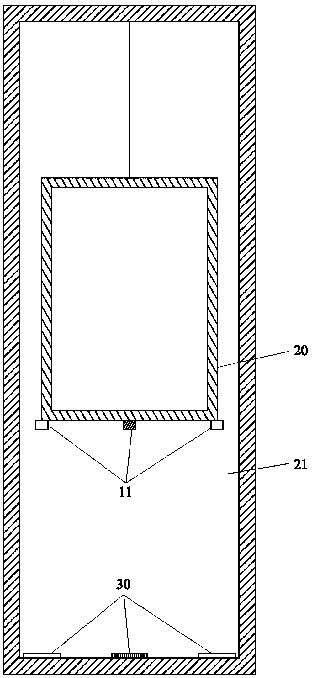 Laser radar-based elevator attitude recognition system and method